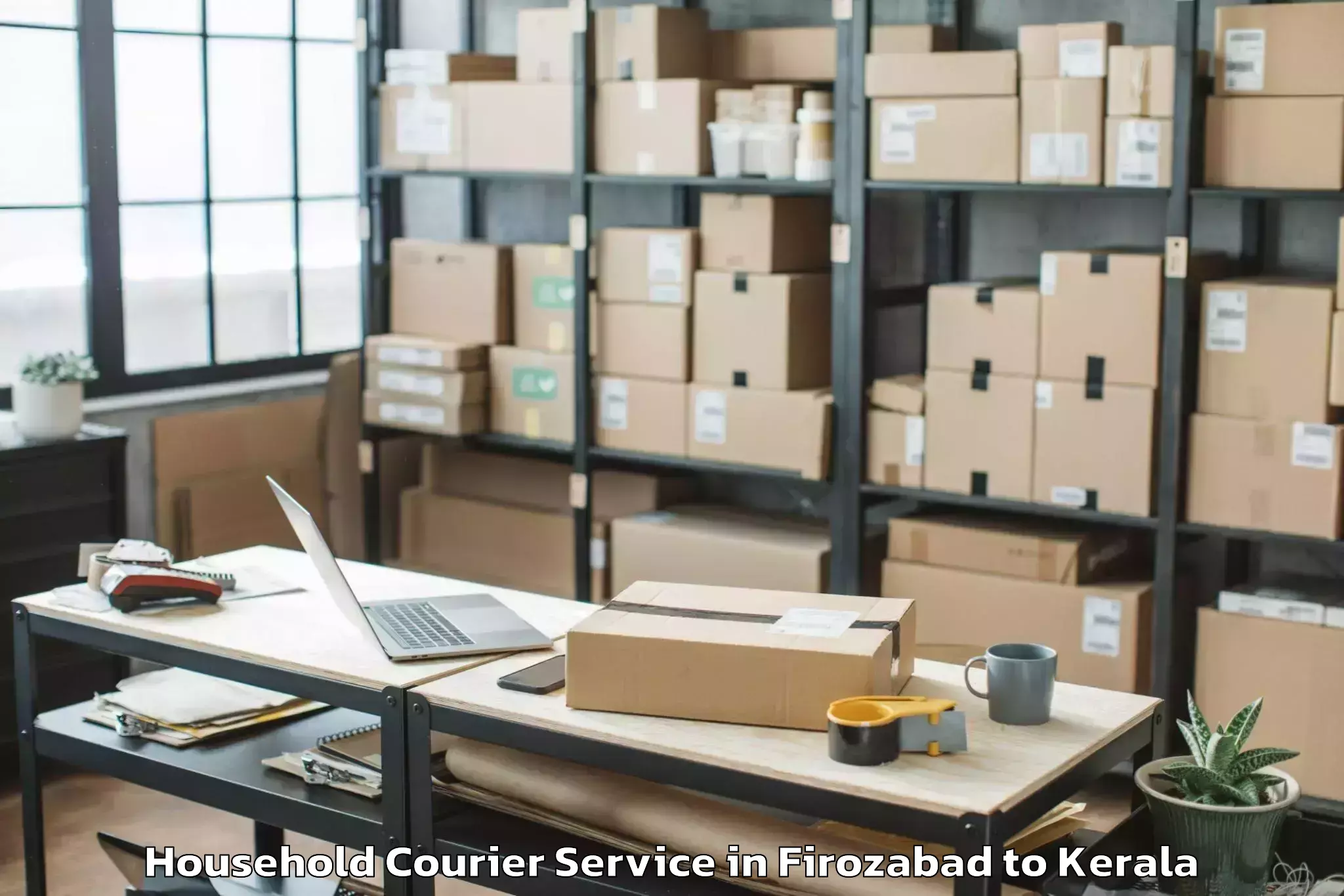 Easy Firozabad to Sobha City Mall Household Courier Booking